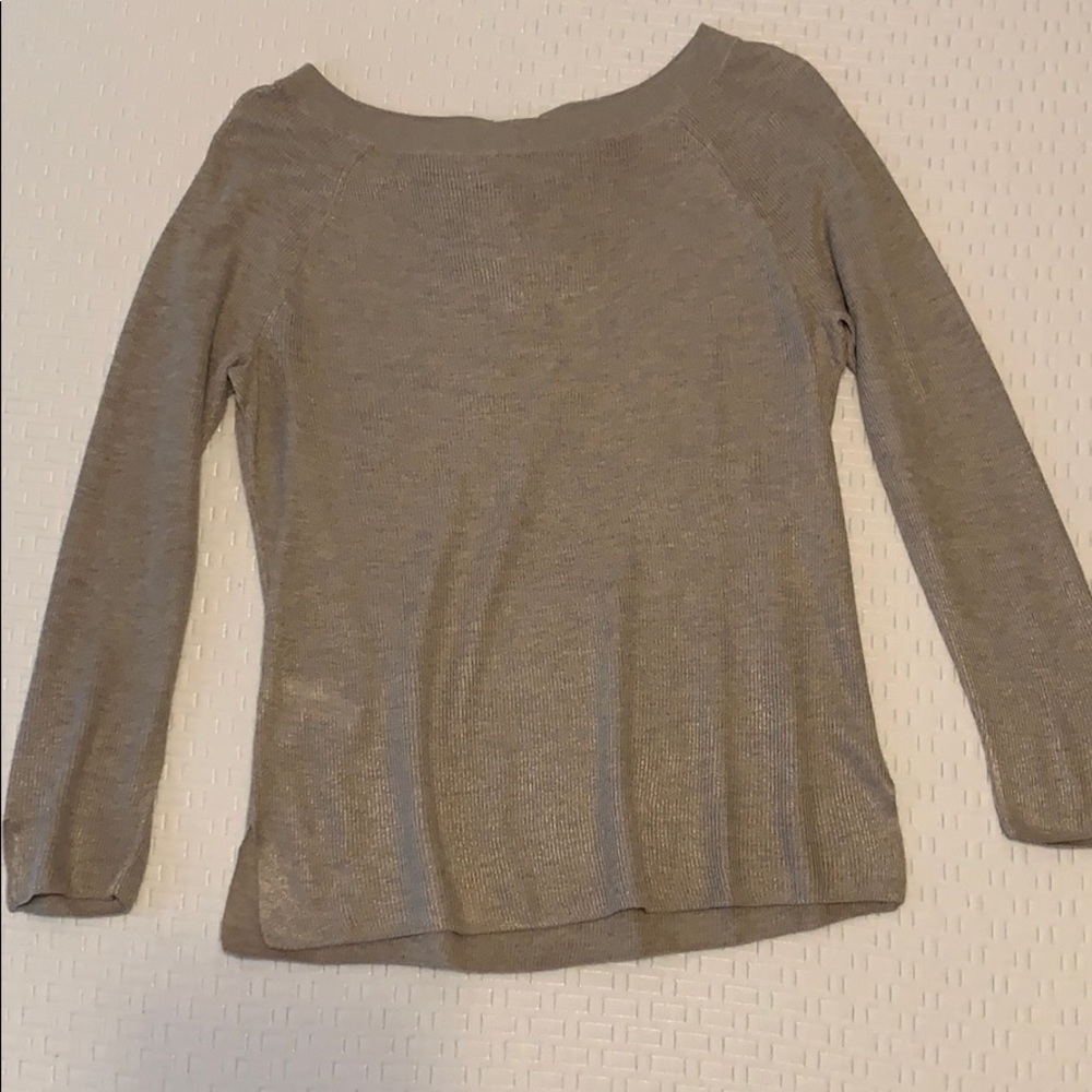Bundle 3/$15 Loft metallic tied back sweater
